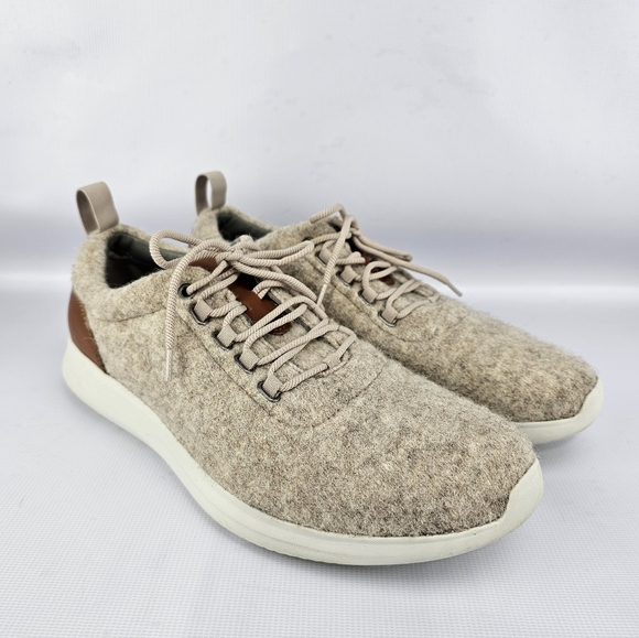 Johnston & Murphy Other - Johnston & Murphy Men's Amherst Wool U-Throat Sneakers Beige Size 10